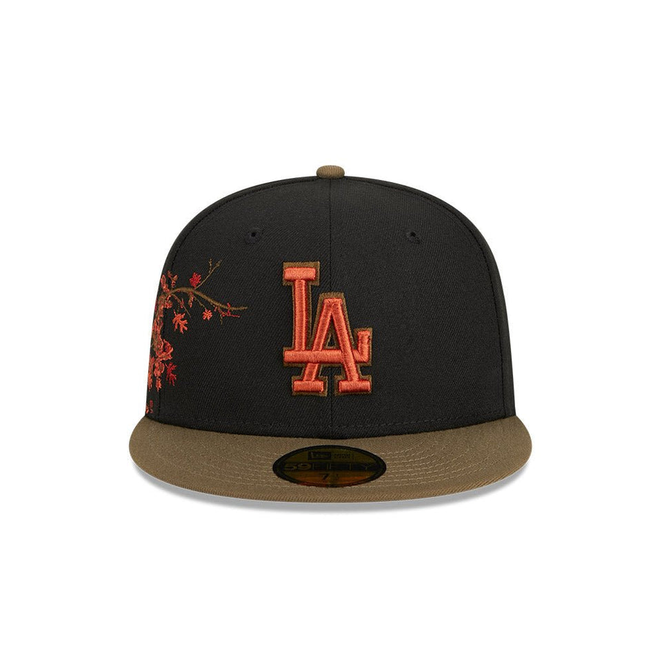 Los Angeles Dodgers Rustic Fall Black 59FIFTY Fitted Hat