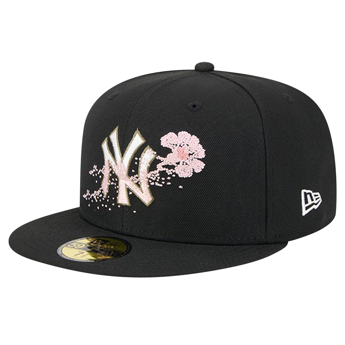 New Era Black New York Yankees Dotted Floral 59FIFTY Fitted Hat