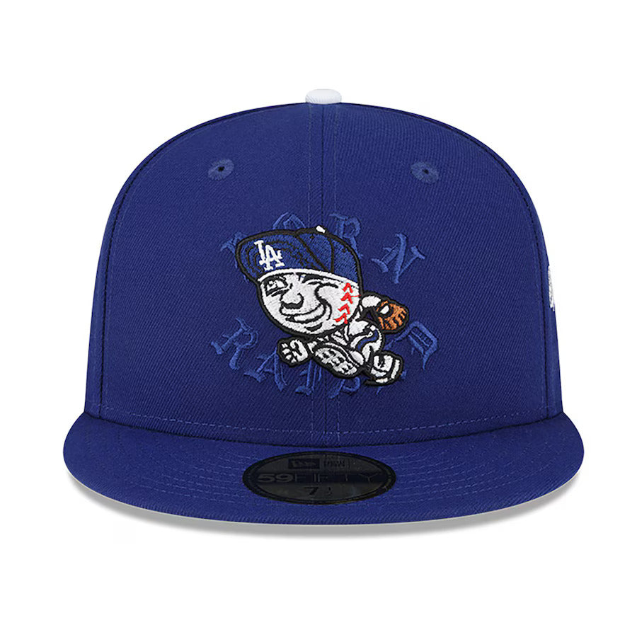 Los Angeles Dodgers New Era Born x Raised Royal Mr. Cartoon 59FIFTY Fitted Hat
