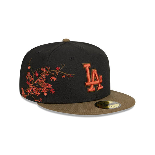Los Angeles Dodgers Rustic Fall Black 59FIFTY Fitted Hat
