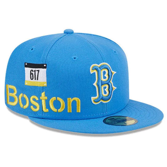 MLB BOSTON RED SOX CITYCON BLUE / GREY UV 59FIFTY FITTED HAT